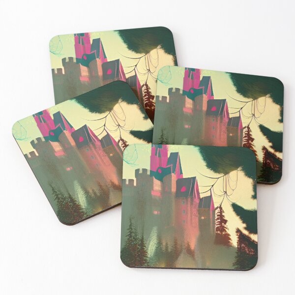 Item preview, Castle in the Forest | Castle Art | Medieval Castle | Designs by derickquince  designed and sold by DerickQuince.