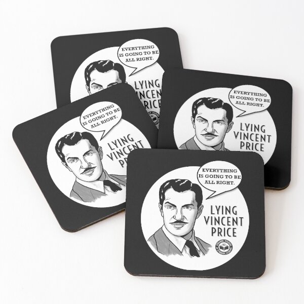 Item preview, Lying Vincent Price - Everything is Going To Be All Right - Black designed and sold by WitchHouseMedia.