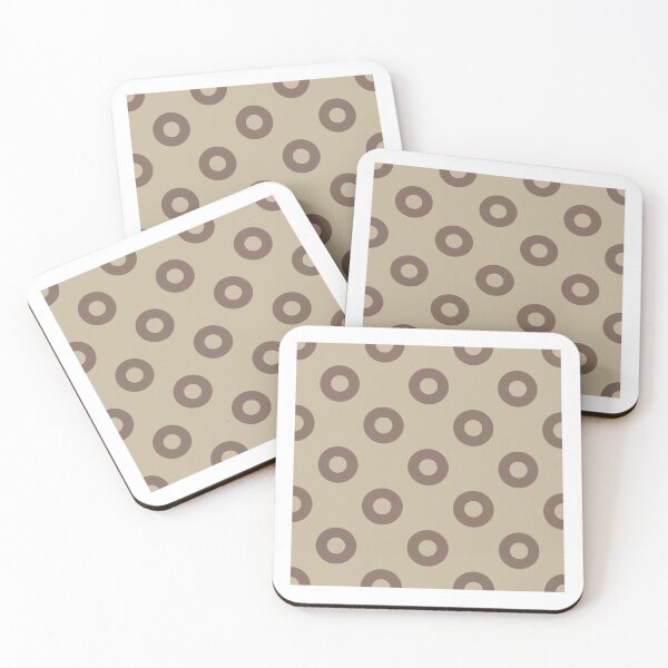 Item preview, Cacao brown colored polka dot pattern designed and sold by Mirarima.