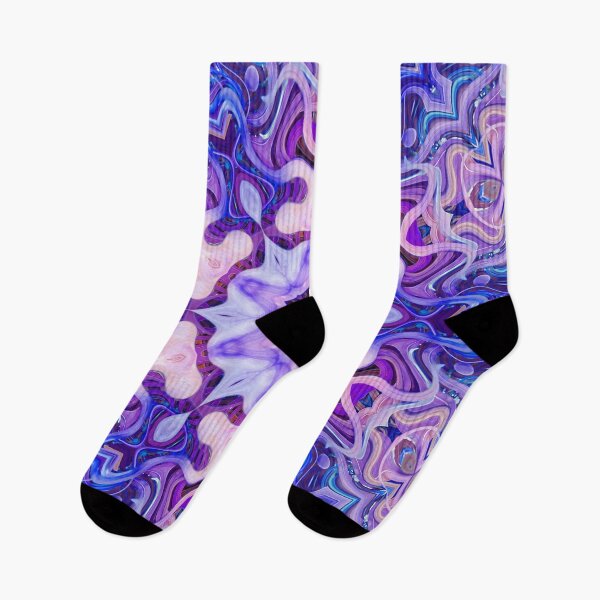 Item preview, Boho Vibes Abstract Mandala Maximalism Hippie Style Eclectic Mix of Pink Purple Blue Lilac 2 of 16 designed and sold by Beachy.