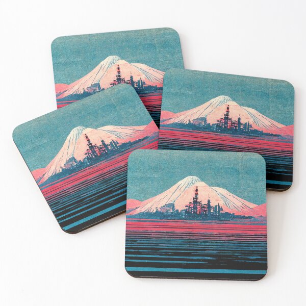 Item preview, Cyberpunk Space Utopia Ukiyo-e Japanese Retro Style designed and sold by knightsydesign.