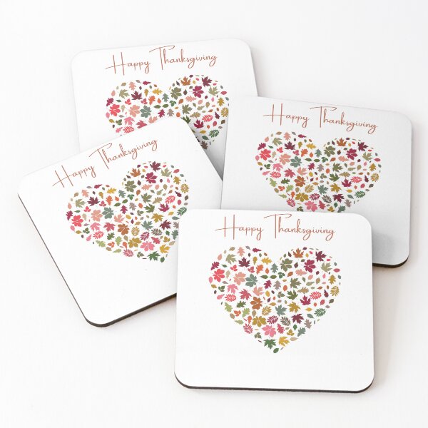 Item preview, Happy Thanksgiving Heart of fall leaves designed and sold by TreetopStudios.