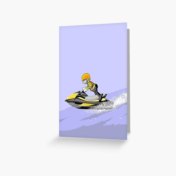 Item preview, Garçon sur son jet ski à toute vitesse designed and sold by MegaSitioDesign.