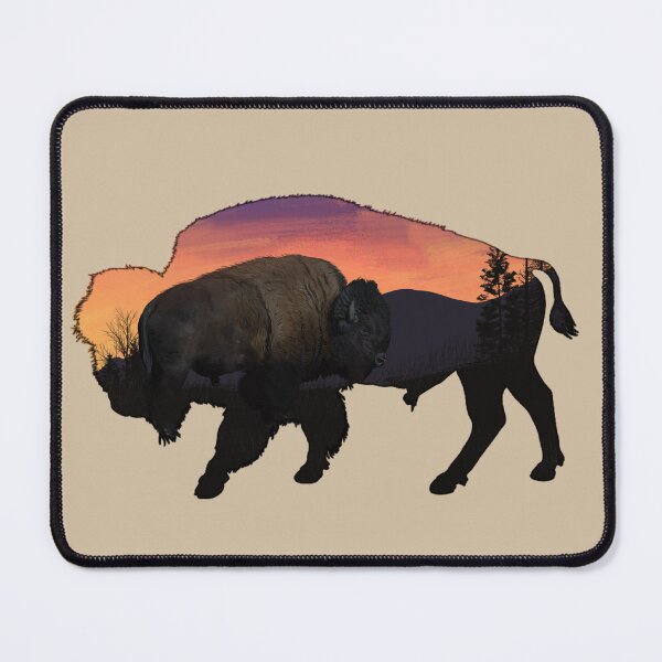 Item preview, Bison sunset silhouette  designed and sold by SaintsPlace.