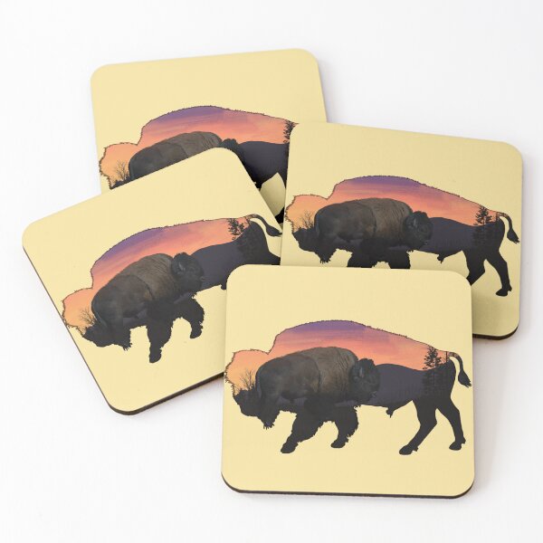 Item preview, Bison sunset silhouette  designed and sold by SaintsPlace.