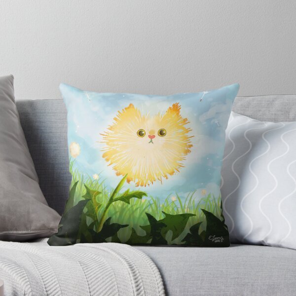 Item preview, Dandelion Cat Illustration designed and sold by eleary.