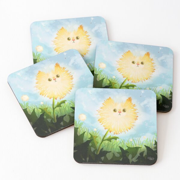 Item preview, Dandelion Cat Illustration designed and sold by eleary.