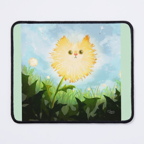 Item preview, Dandelion Cat Illustration designed and sold by eleary.