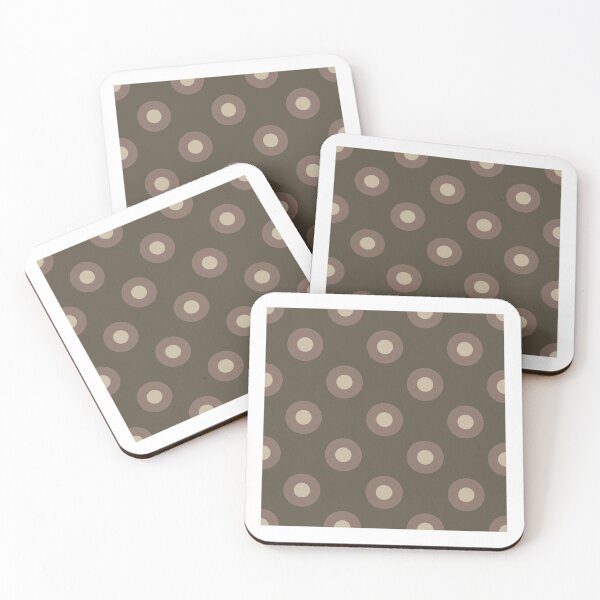Item preview, Cacao brown colored polka dot pattern designed and sold by Mirarima.