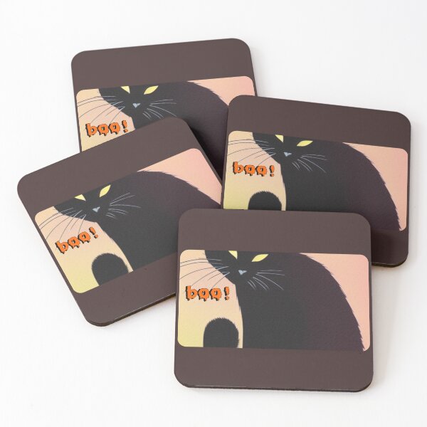 Item preview,  BLACK RETRO CAT BOOING designed and sold by starfishstuff.
