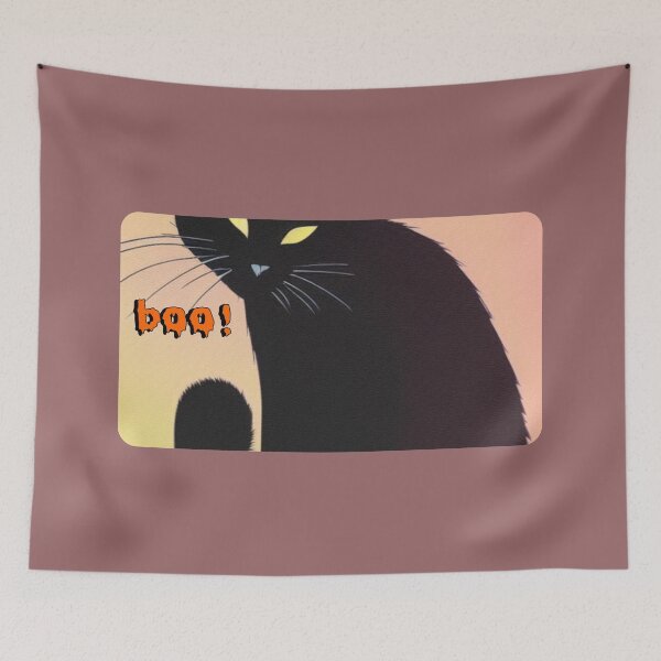 Item preview,  BLACK RETRO CAT BOOING designed and sold by starfishstuff.