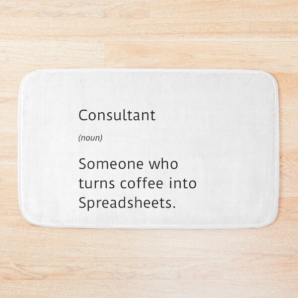 Item preview, Consultant and coffee funny definition - large text white designed and sold by ArtsySue.