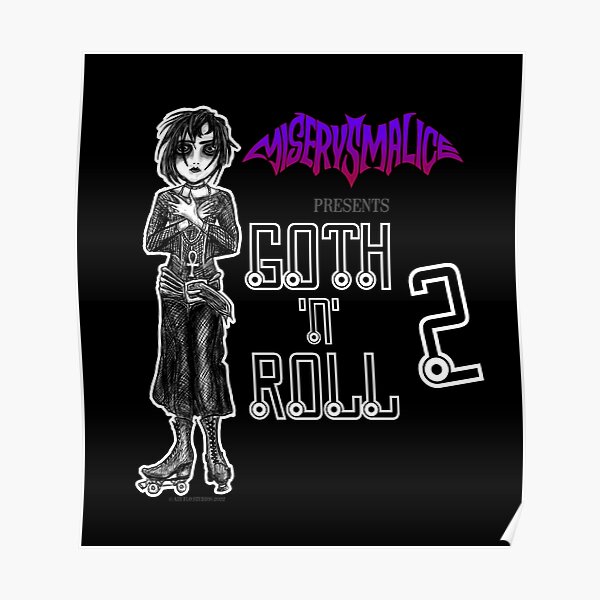 "Official Goth 'n' Roll 2 artwork" Poster for Sale by AirFlostudios