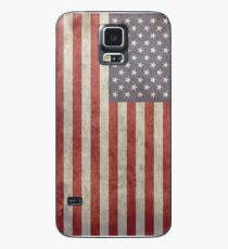 Grunge USA-Flagge iPhone Handy-Fall Hülle & Klebefolie für Samsung Galaxy