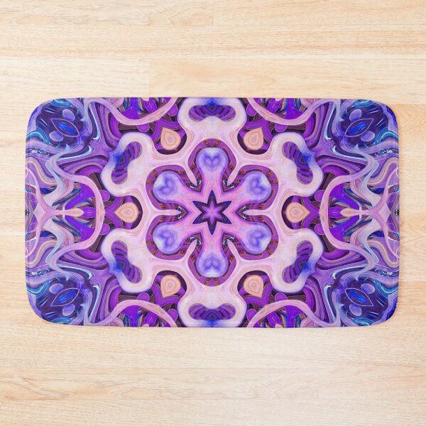 Item preview, Boho Vibes Abstract Mandala Maximalism Hippie Style Eclectic Mix of Pink Purple Blue Lilac 1 of 16 designed and sold by Beachy.