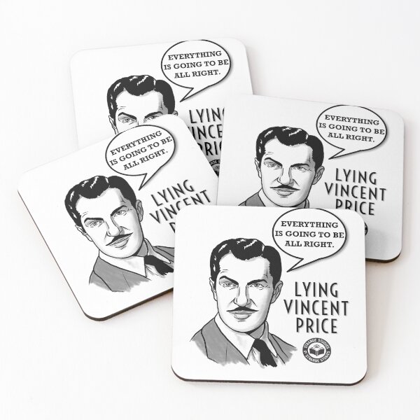 Item preview, Lying Vincent Price - Everything is Going To Be All Right - White designed and sold by WitchHouseMedia.
