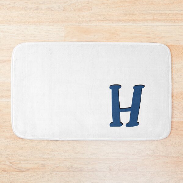 Item preview, Letter H Blue initial monogram alphabet h capital H designed and sold by Antique-Gifts.
