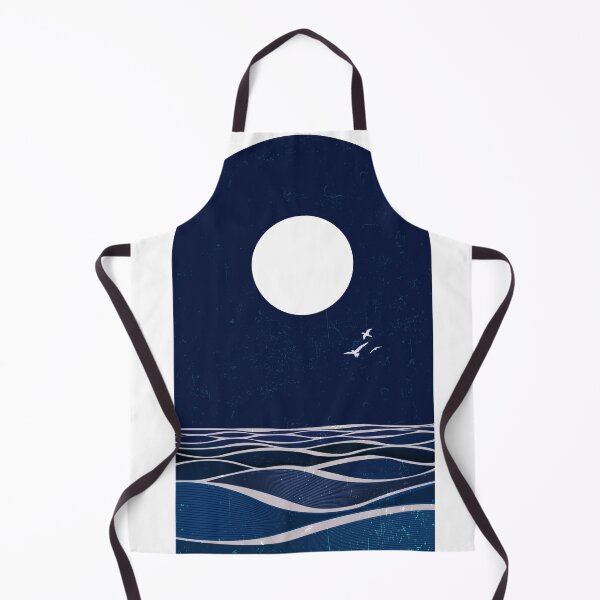 Item preview, Minimal Sea with waves Framed Art Print Photographic Print designed and sold by vikyky.