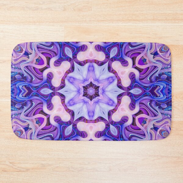 Item preview, Boho Vibes Abstract Mandala Maximalism Hippie Style Eclectic Mix of Pink Purple Blue Lilac 2 of 16 designed and sold by Beachy.