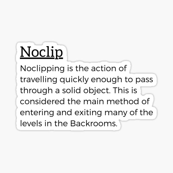 noclip Sticker by Laragon11