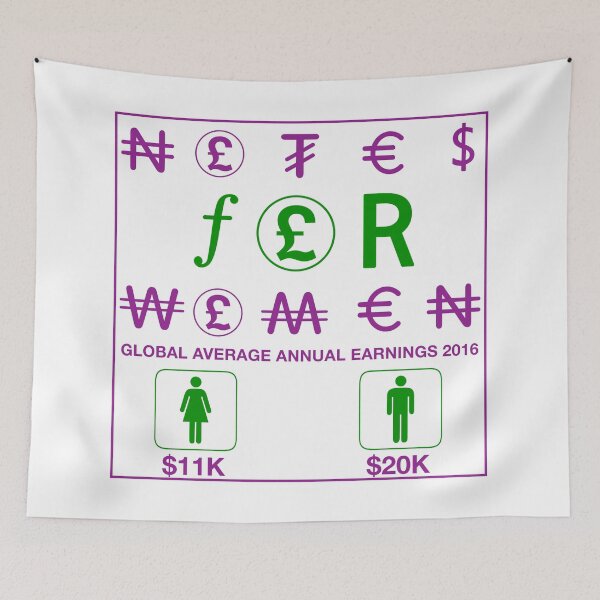 Item preview, Notes For Women Equal Pay Campaign designed and sold by digital-circus.