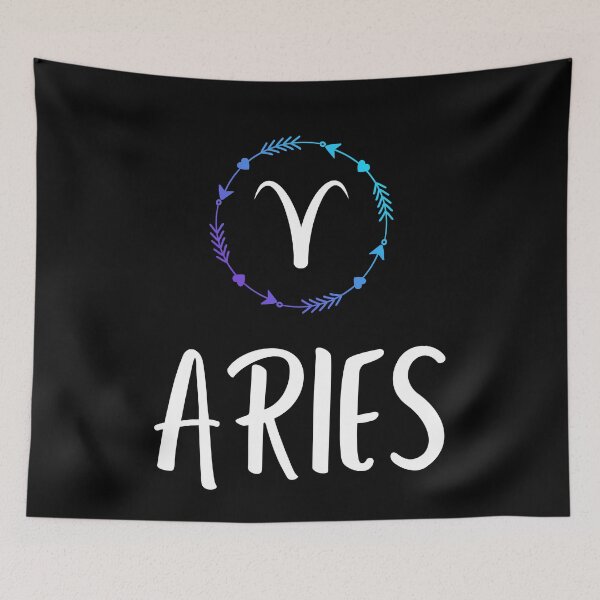 Item preview, Aries Zodiac Sign Arrow Border designed and sold by Hellofriendco.