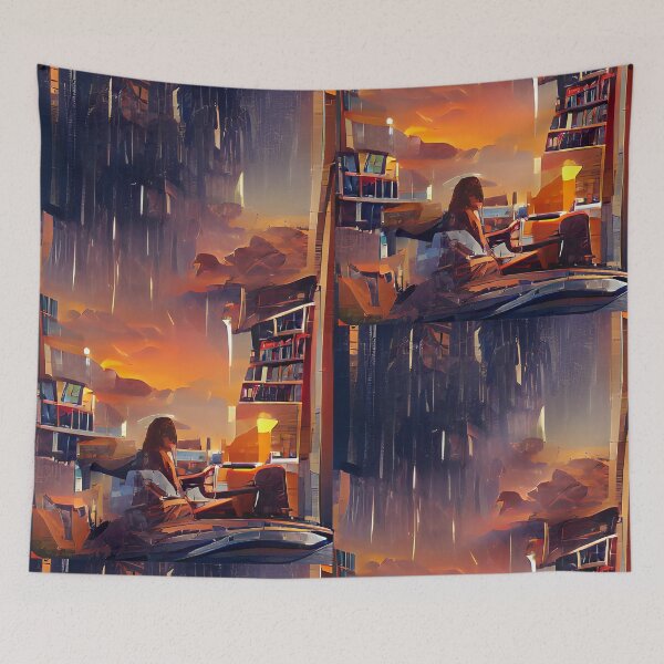 Item preview, Midnight Library | National library week | literacy week designed and sold by PsychicLove.