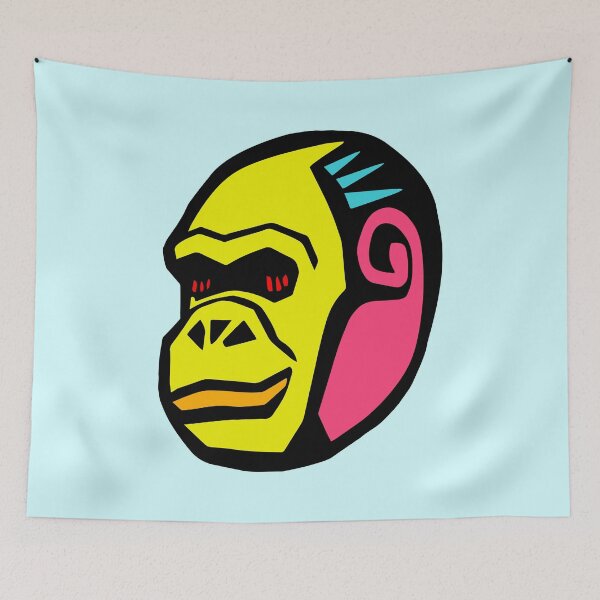 Item preview, Neon gorilla head n°2 designed and sold by Basst64.