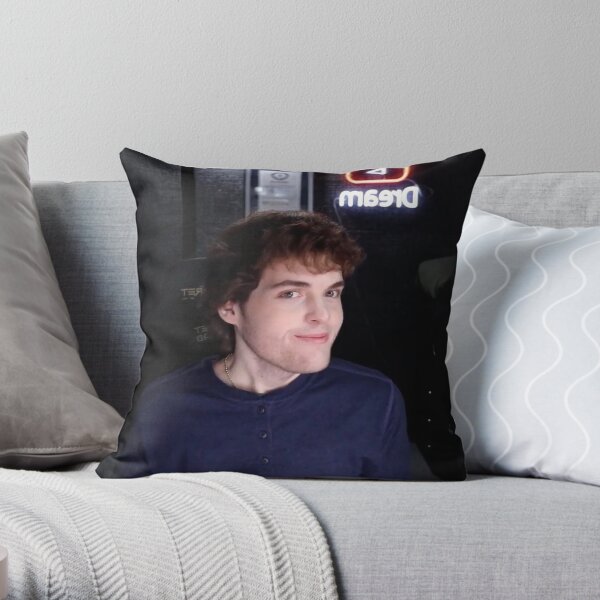 dream,dream face reveal,dream face,dream smp,dream face reveal reaction,dream minecraft,dream face reveal 2022,dream irl,smp dream,face reveal dream,dream revealed his face Throw Pillow