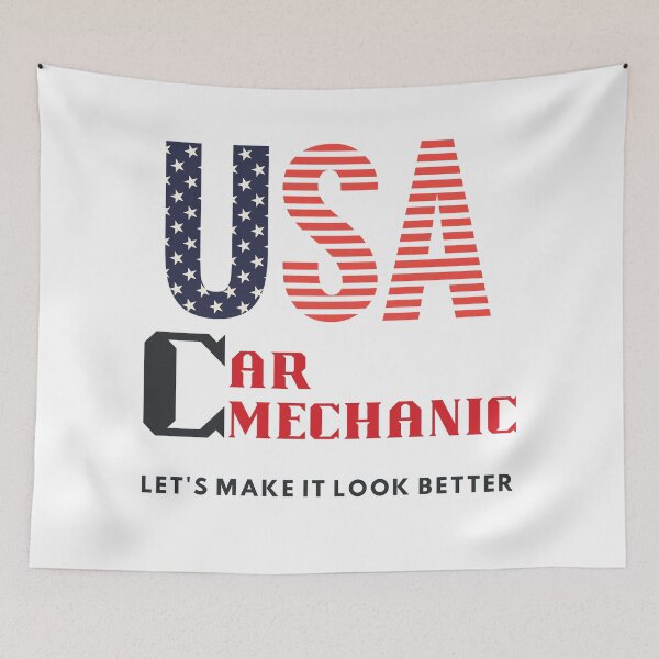 Item preview, USA Car Mechanic  designed and sold by Quirky Dez.