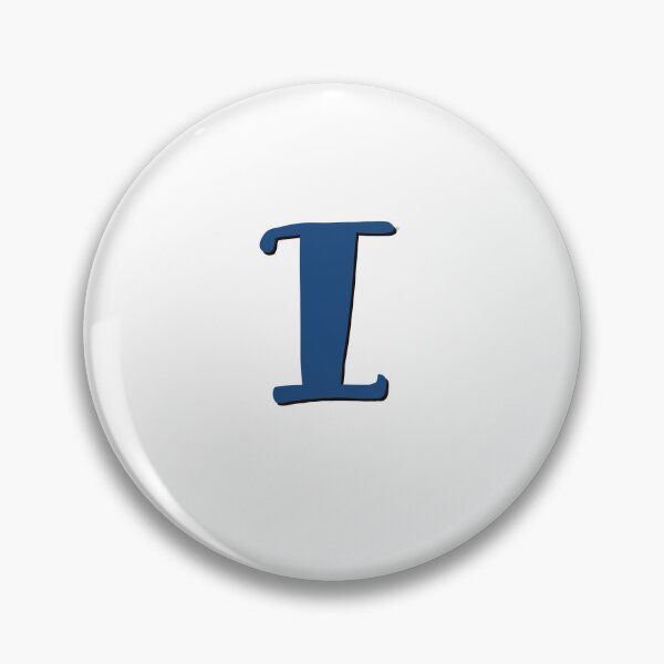 Item preview, Letter I Blue initial monogram alphabet I capital designed and sold by Antique-Gifts.