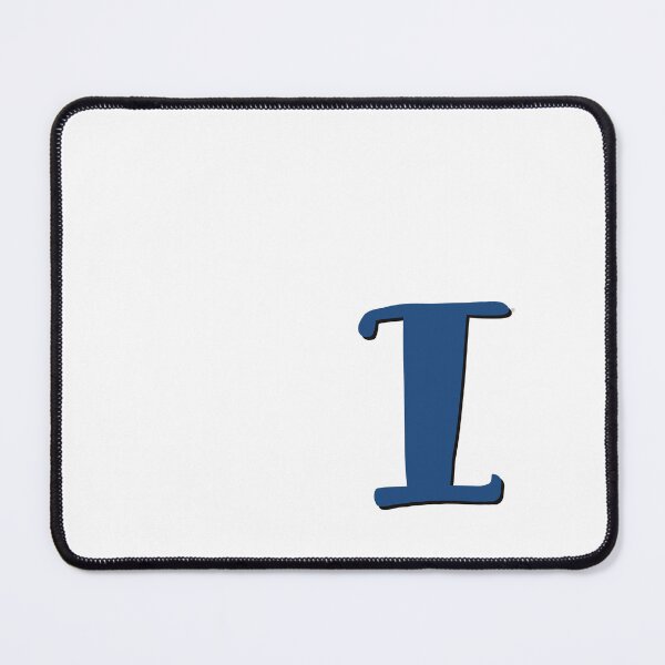 Item preview, Letter I Blue initial monogram alphabet I capital designed and sold by Antique-Gifts.