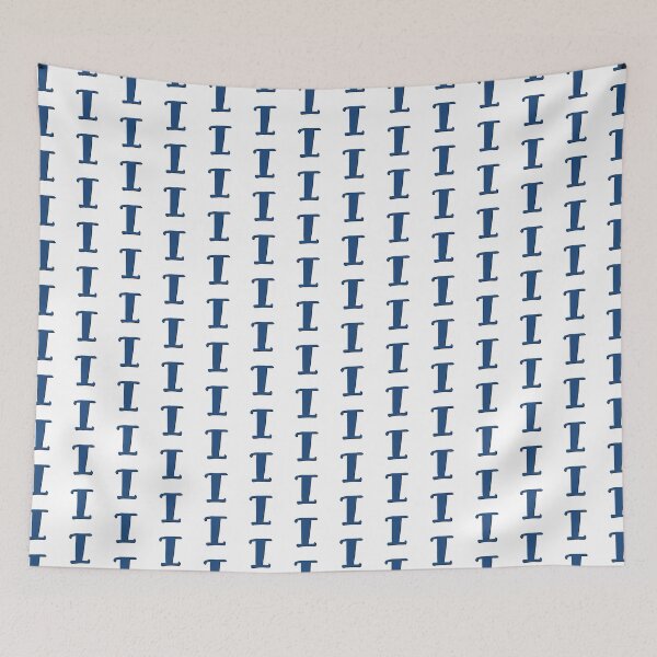 Item preview, Letter I Blue initial monogram alphabet I capital designed and sold by Antique-Gifts.