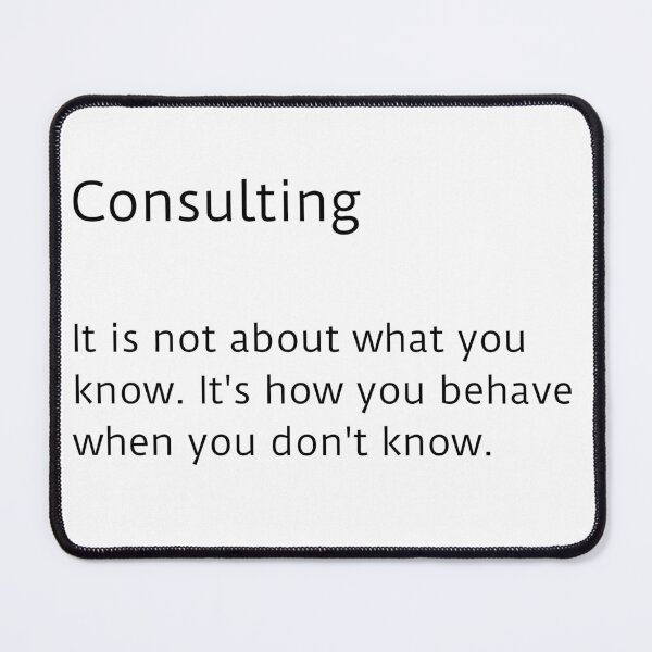 Item preview, Consultant funny knowledge - white designed and sold by ArtsySue.