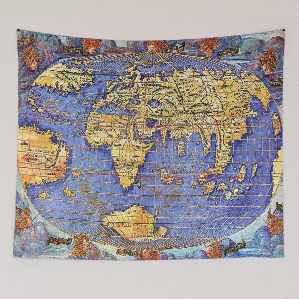 Item preview, Antique oval world map of the Florence artist Francesco Rosselli designed and sold by ramazis.