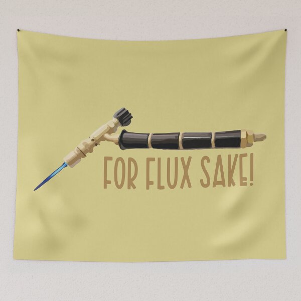 Item preview, For flux sake! jewelry torch soldering tools metalsmith humor meme t-shirt designed and sold by MetalicBabe.