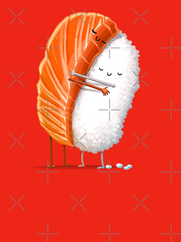 Thumbnail 7 of 7, Oversized T-Shirt, Sushi Hug designed and sold by andremuller.