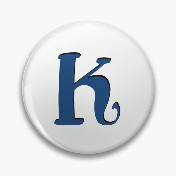 Artikelvorschau, Buchstabe K Blaues Anfangsmonogramm Alphabet K Großbuchstaben entworfen und verkauft von Antique-Gifts.