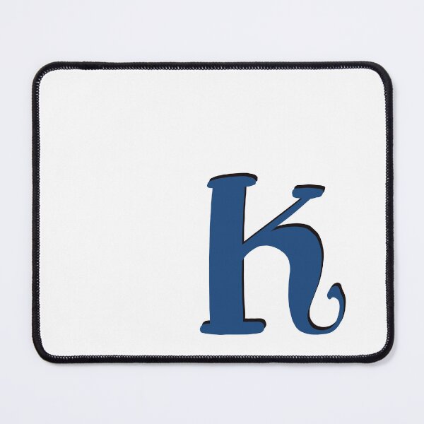 Item preview, Letter K Blue initial monogram alphabet K capital designed and sold by Antique-Gifts.