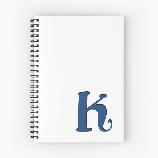 Artikelvorschau, Buchstabe K Blaues Anfangsmonogramm Alphabet K Großbuchstaben entworfen und verkauft von Antique-Gifts.