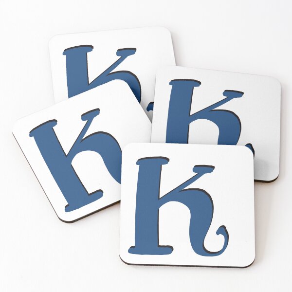 Artikelvorschau, Buchstabe K Blaues Anfangsmonogramm Alphabet K Großbuchstaben entworfen und verkauft von Antique-Gifts.