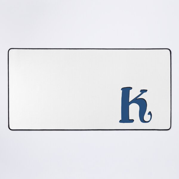 Item preview, Letter K Blue initial monogram alphabet K capital designed and sold by Antique-Gifts.