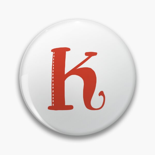 Artikelvorschau, Buchstabe K Rotes Anfangsmonogramm Alphabet K Großbuchstaben entworfen und verkauft von Antique-Gifts.