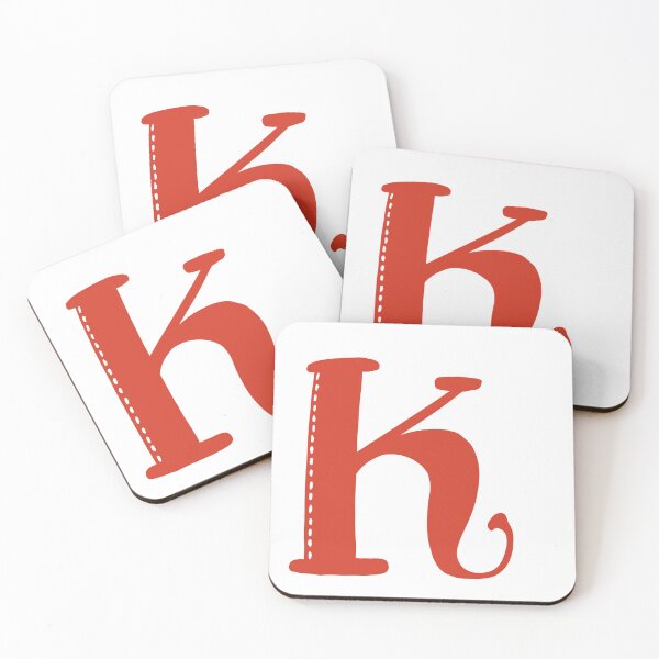 Artikelvorschau, Buchstabe K Rotes Anfangsmonogramm Alphabet K Großbuchstaben entworfen und verkauft von Antique-Gifts.