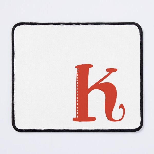 Item preview, Letter K Red initial monogram alphabet K capital designed and sold by Antique-Gifts.