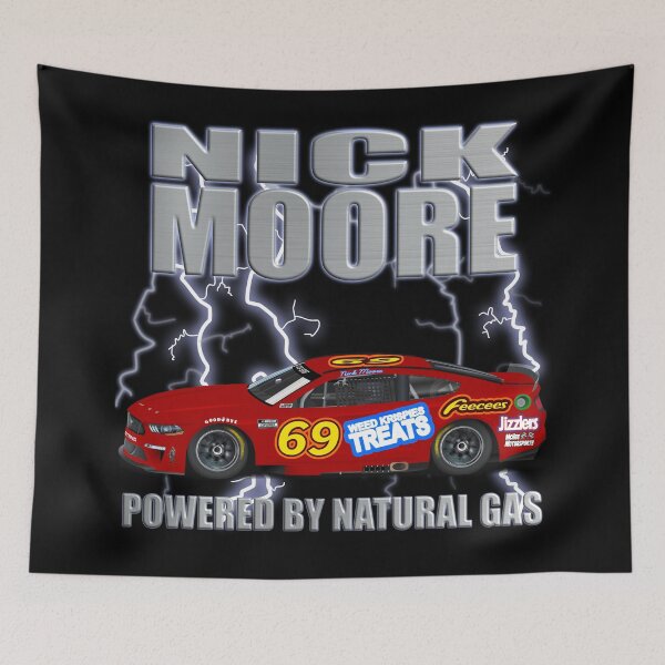 Item preview, Nick "The Dick" Moore- Vintage NASCAR Style Race Car Driver Design designed and sold by DesignsByDaddy.