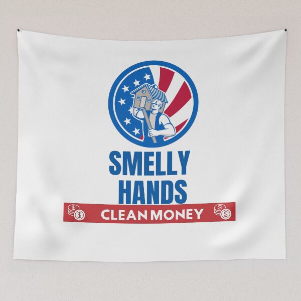 Item preview, Smelly Hands Clean Money designed and sold by Quirky Dez.