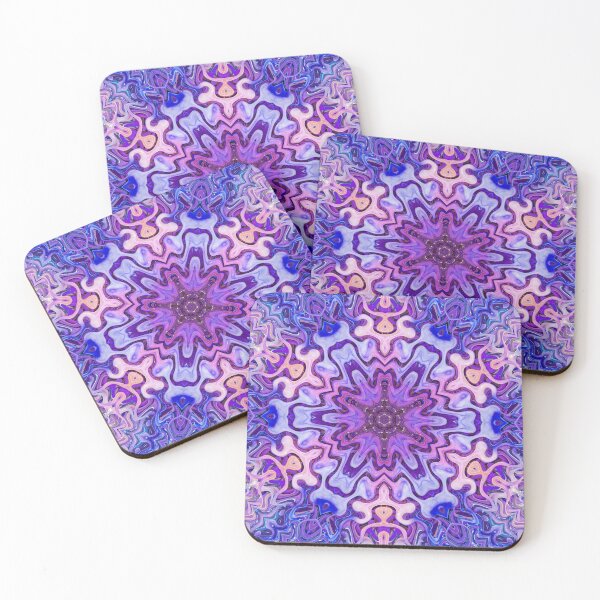 Item preview, Boho Vibes Abstract Mandala Maximalism Hippie Style Eclectic Mix of Pink Purple Blue Lilac 3 of 16 designed and sold by Beachy.