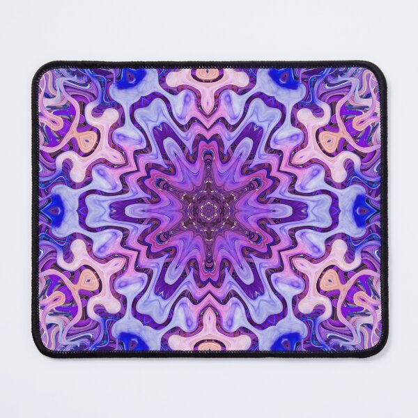 Item preview, Boho Vibes Abstract Mandala Maximalism Hippie Style Eclectic Mix of Pink Purple Blue Lilac 3 of 16 designed and sold by Beachy.