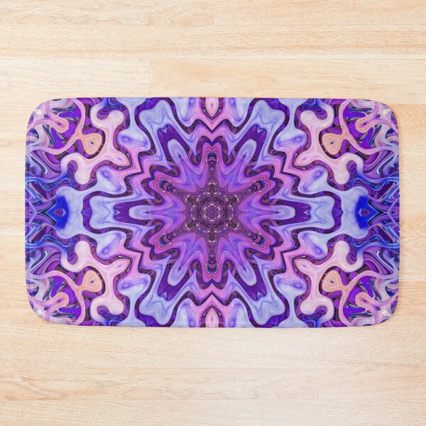 Item preview, Boho Vibes Abstract Mandala Maximalism Hippie Style Eclectic Mix of Pink Purple Blue Lilac 3 of 16 designed and sold by Beachy.